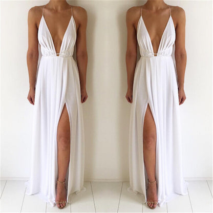 V-Neck Strap Dress