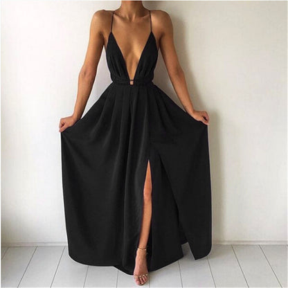V-Neck Strap Dress