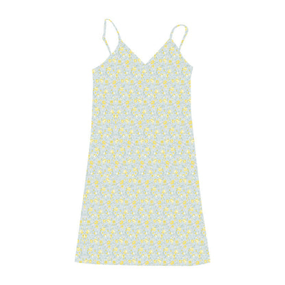 V-Neck Suspender Dress
