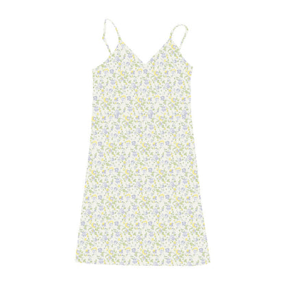V-Neck Suspender Dress