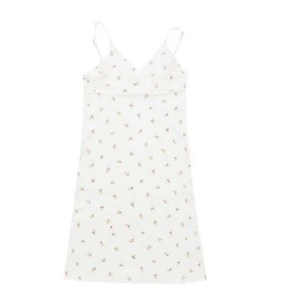 V-Neck Suspender Dress
