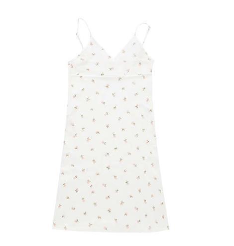 V-Neck Suspender Dress