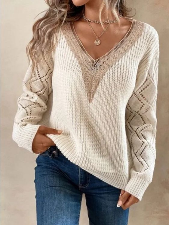 V-neck sweater