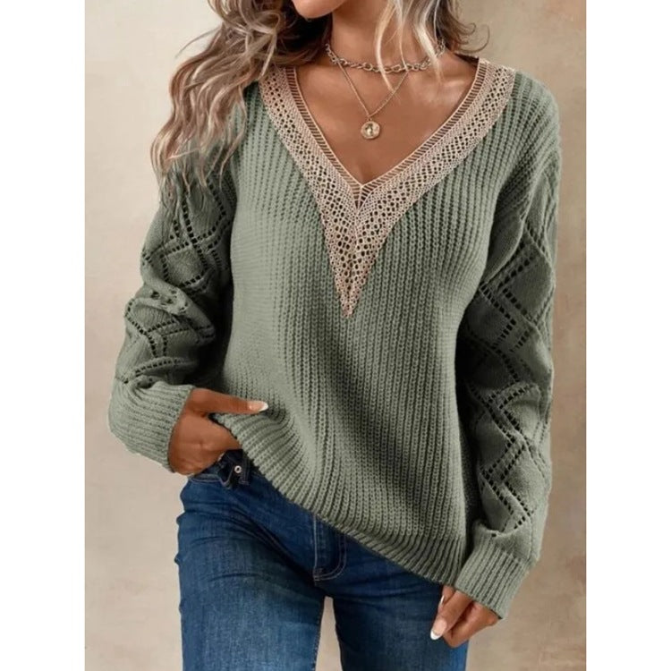 V-neck sweater
