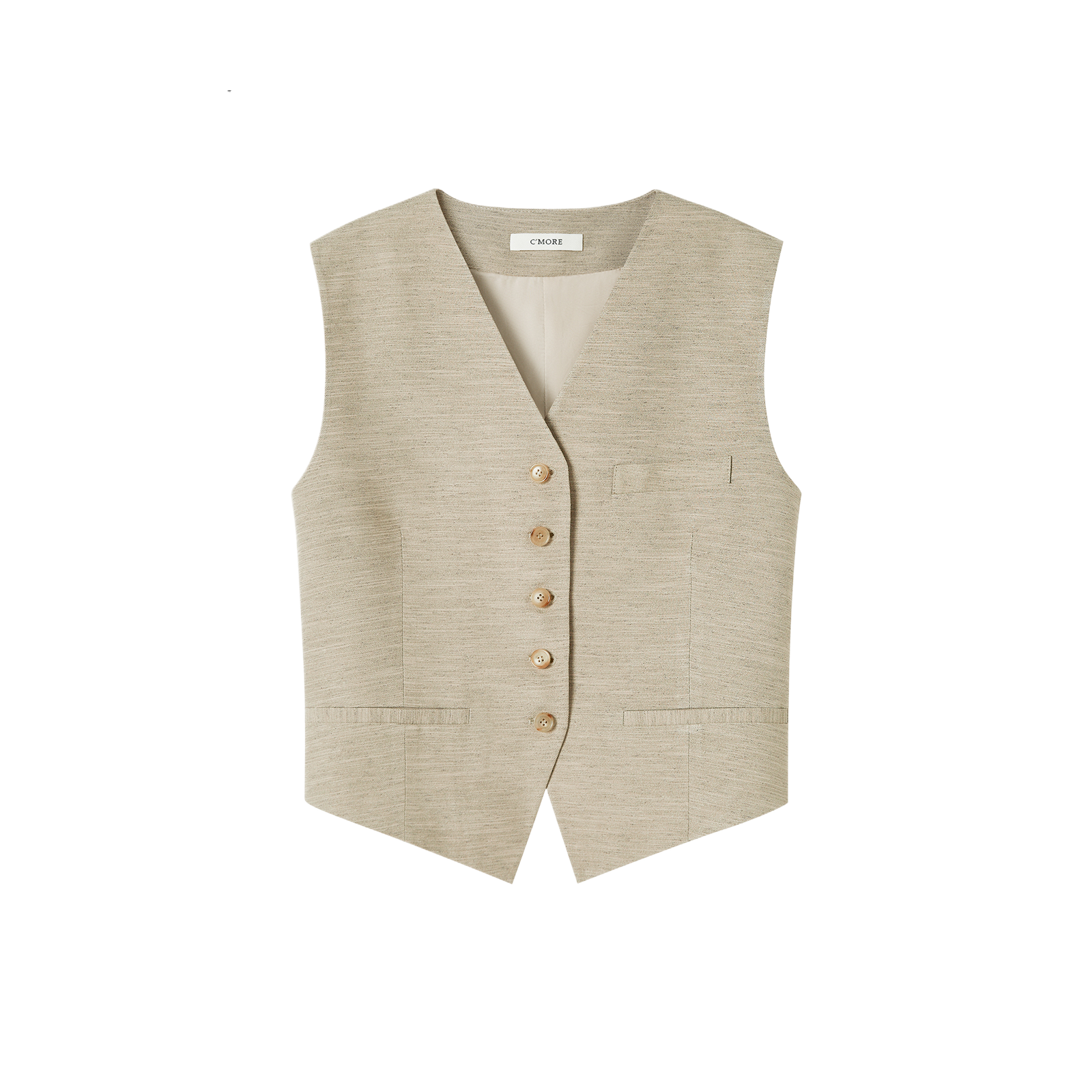 V-neck women's suit vest