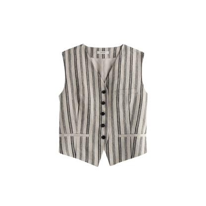 V-neck women's suit vest