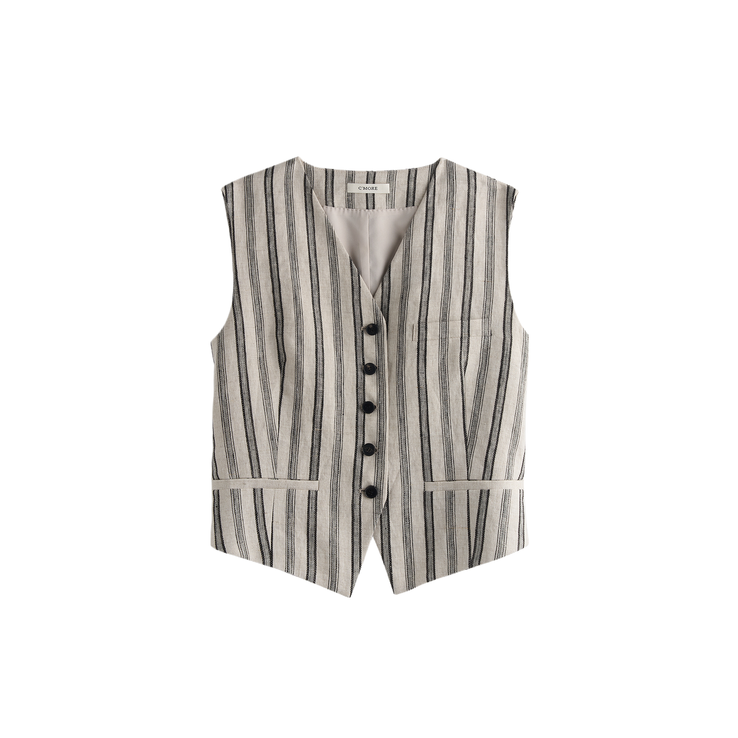 V-neck women's suit vest