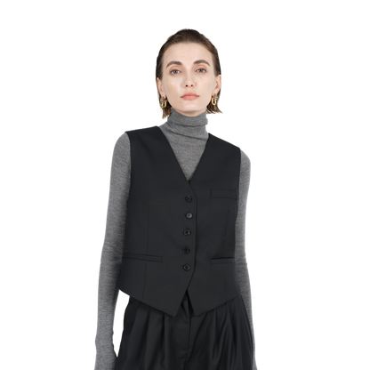 V-neck women's suit vest
