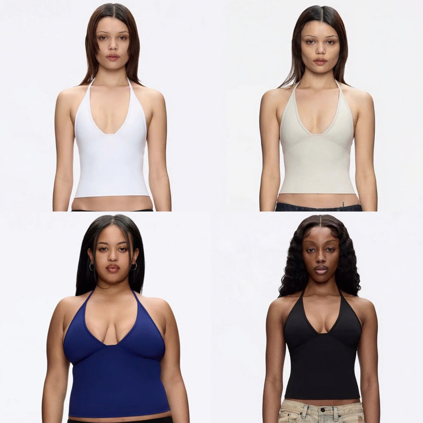 V-necked women's tank top