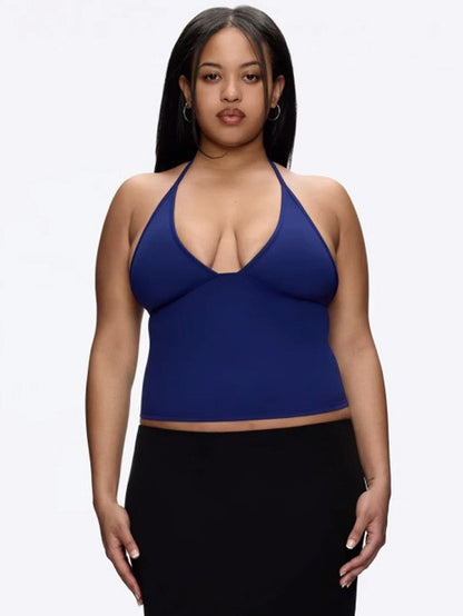 V-necked women's tank top