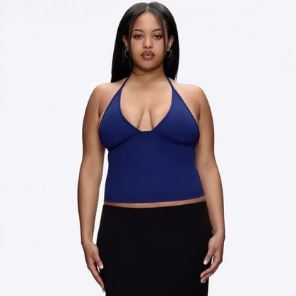 V-necked women's tank top