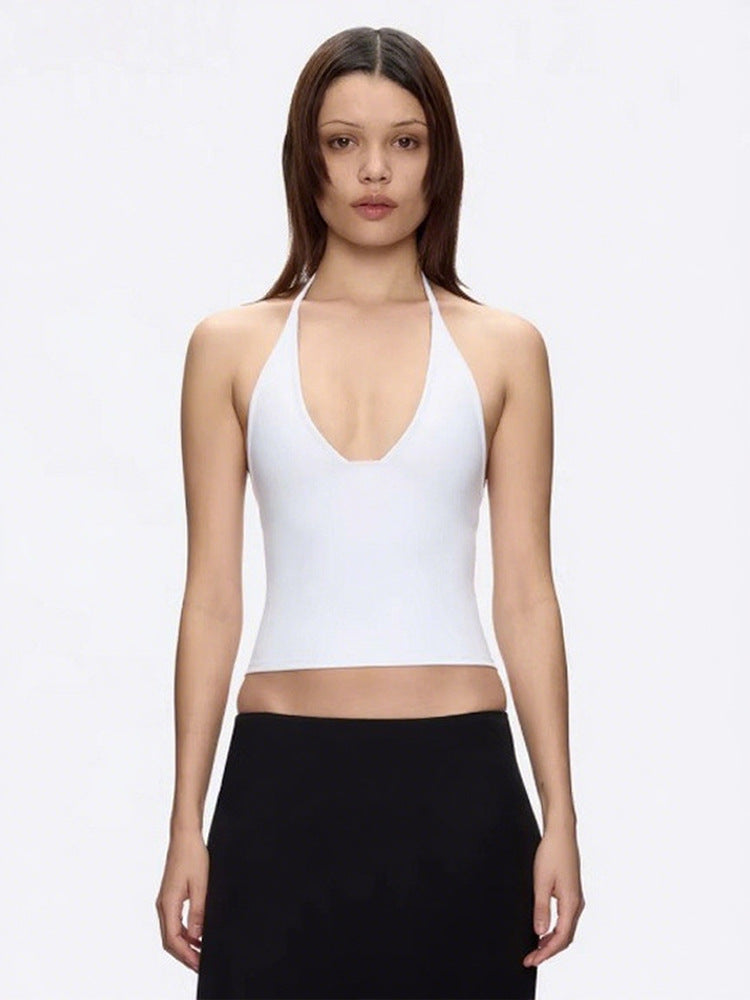 V-necked women's tank top