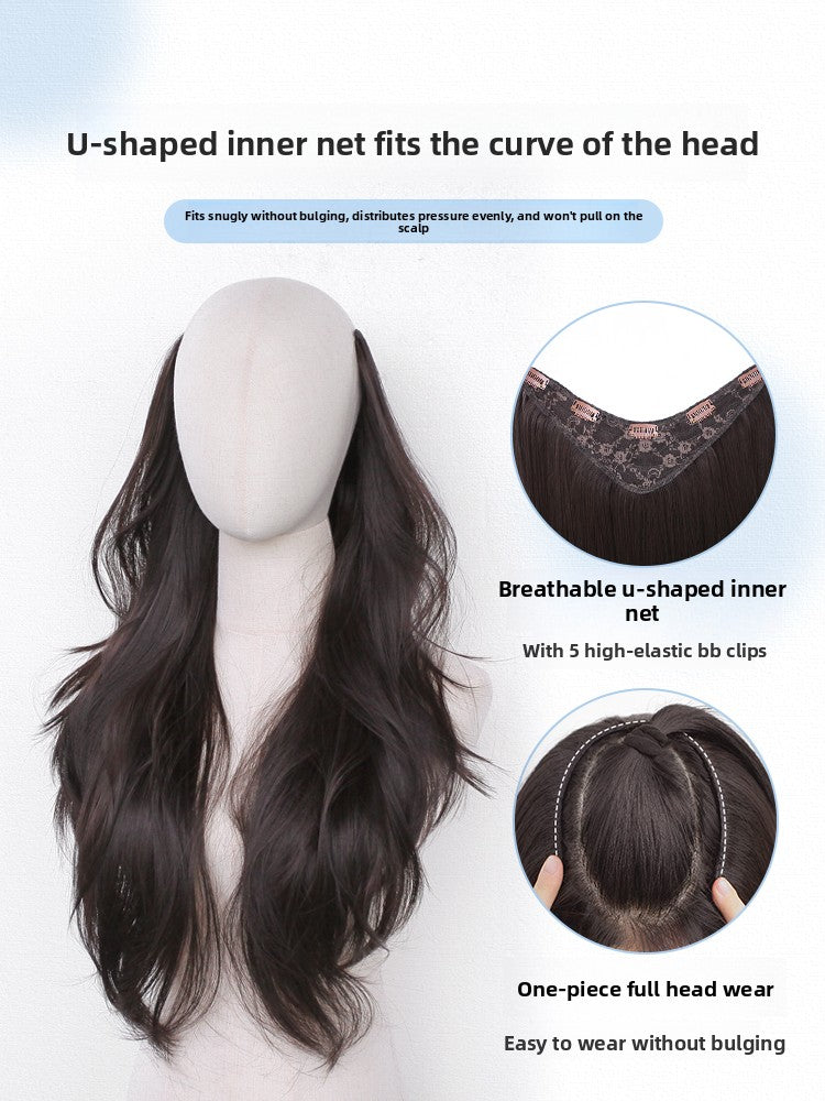 V-Shaped Synthetic Hairpiece