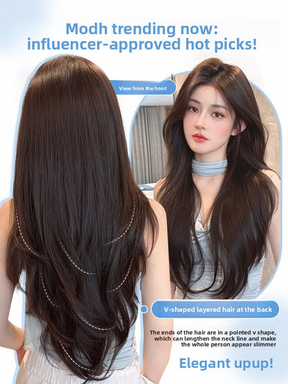 V-Shaped Synthetic Hairpiece
