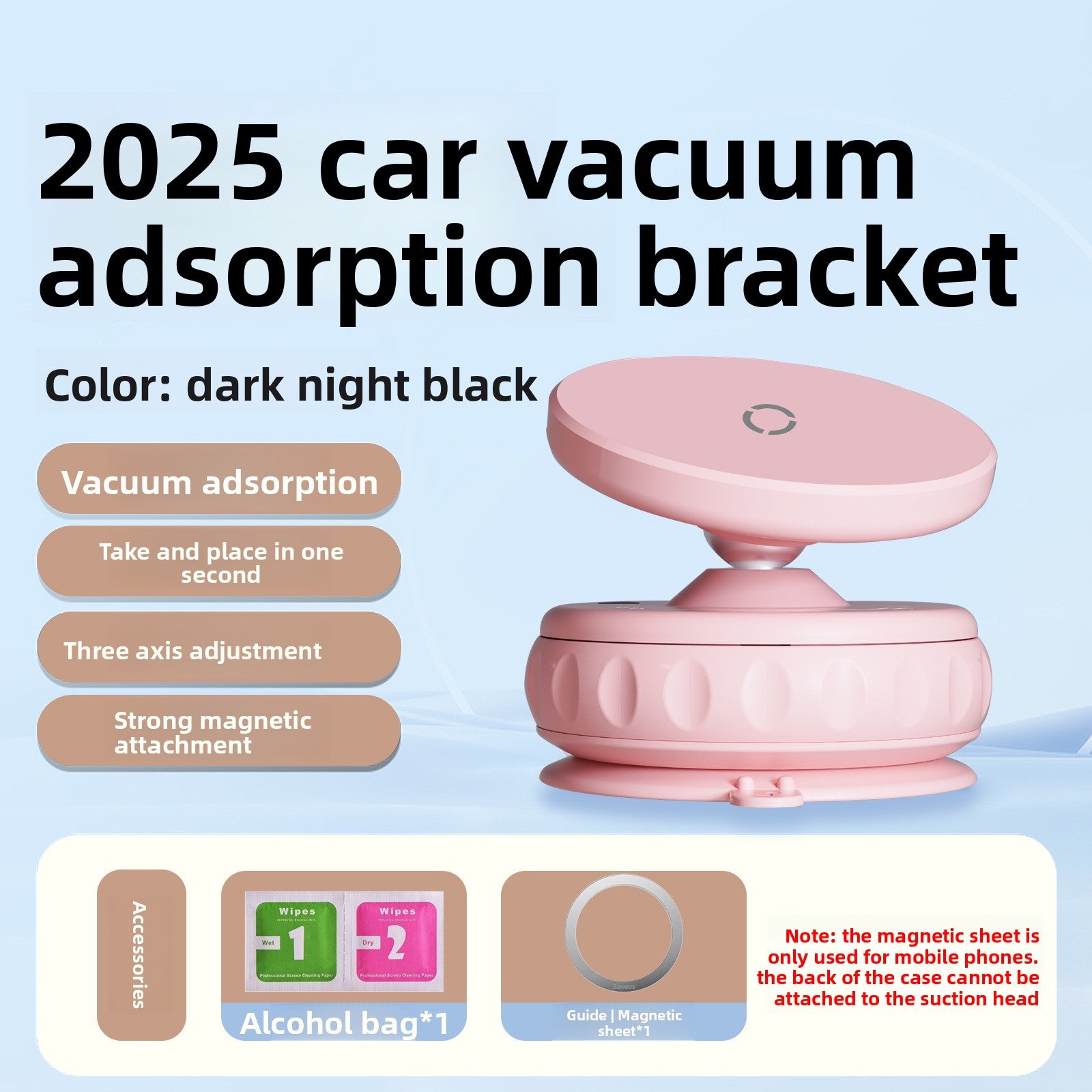 Vacuum adsorption magnetic vehicle navigation stand