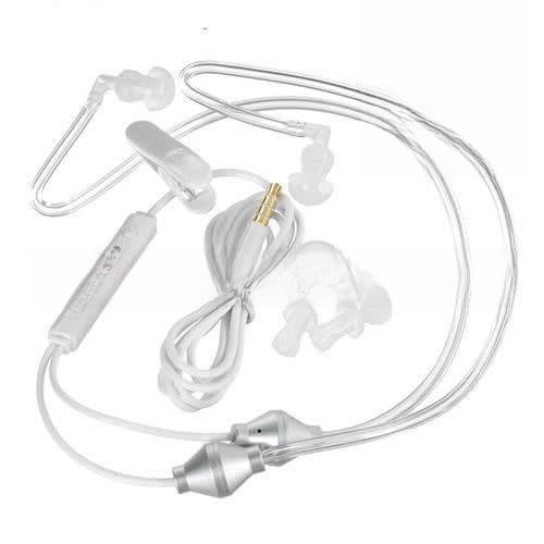Vacuum Anti-Radiation Air Duct Earphones with Dual Microphones