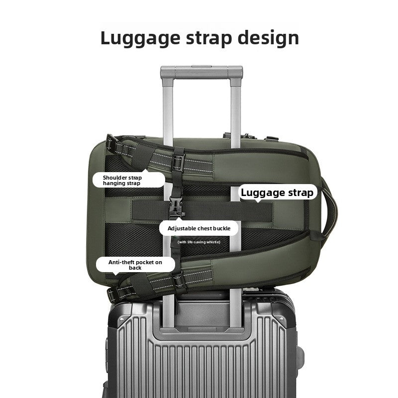Vacuum Compression Backpack Expandable Waterproof Travel Bag