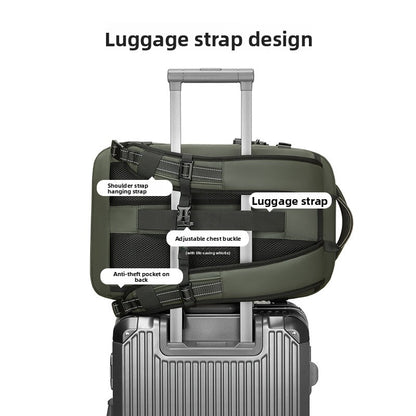 Vacuum Compression Backpack Expandable Waterproof Travel Bag