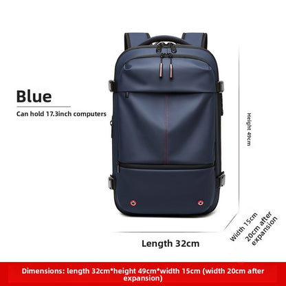 Vacuum Compression Backpack Expandable Waterproof Travel Bag
