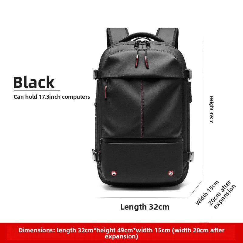 Vacuum Compression Backpack Expandable Waterproof Travel Bag