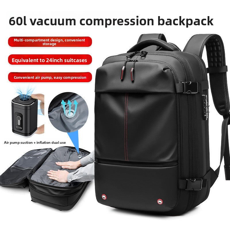 Vacuum compression backpack