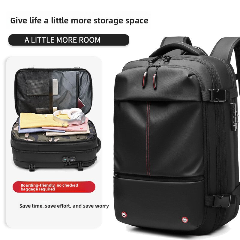 Vacuum compression backpack