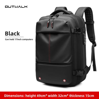Vacuum compression backpack