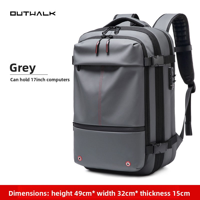 Vacuum compression backpack