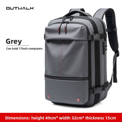 Vacuum compression backpack