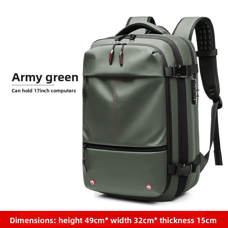 Vacuum compression backpack