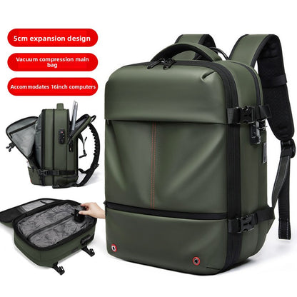 Vacuum compression backpack