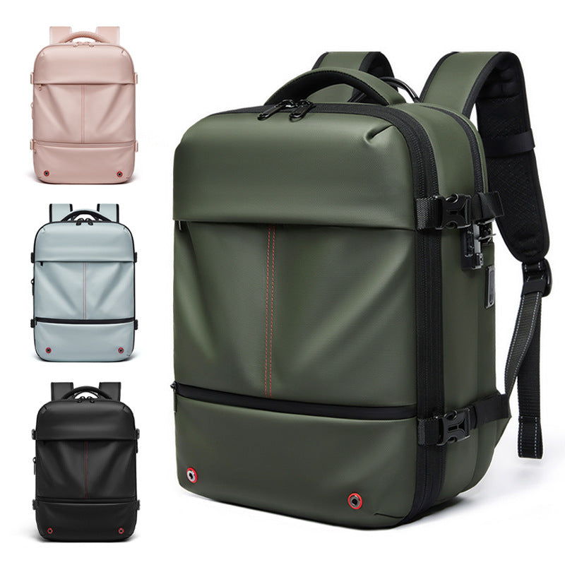 Vacuum compression backpack