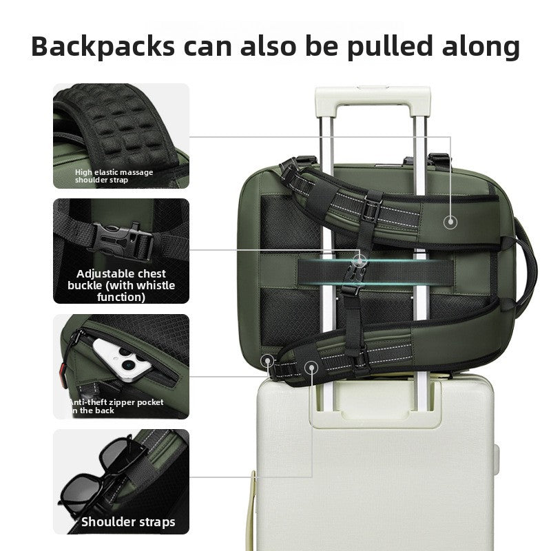 Vacuum compression backpack