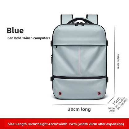 Vacuum compression backpack