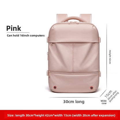 Vacuum compression backpack