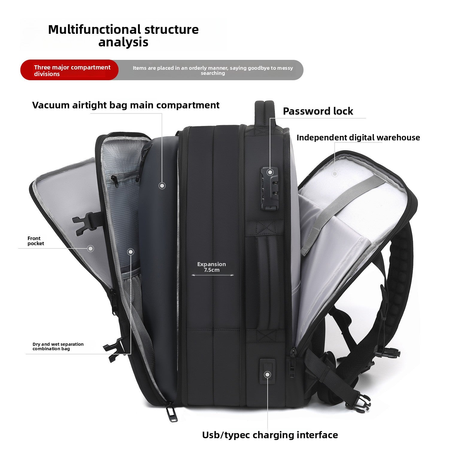Vacuum Compression Backpack
