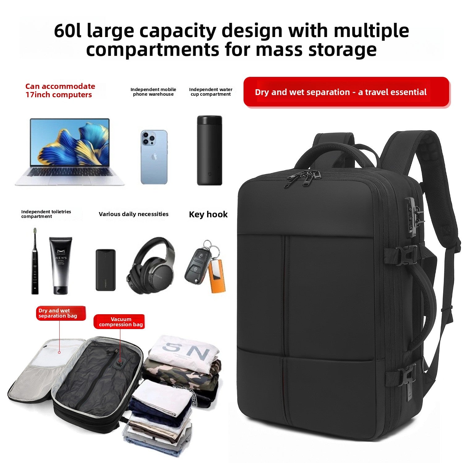 Vacuum Compression Backpack