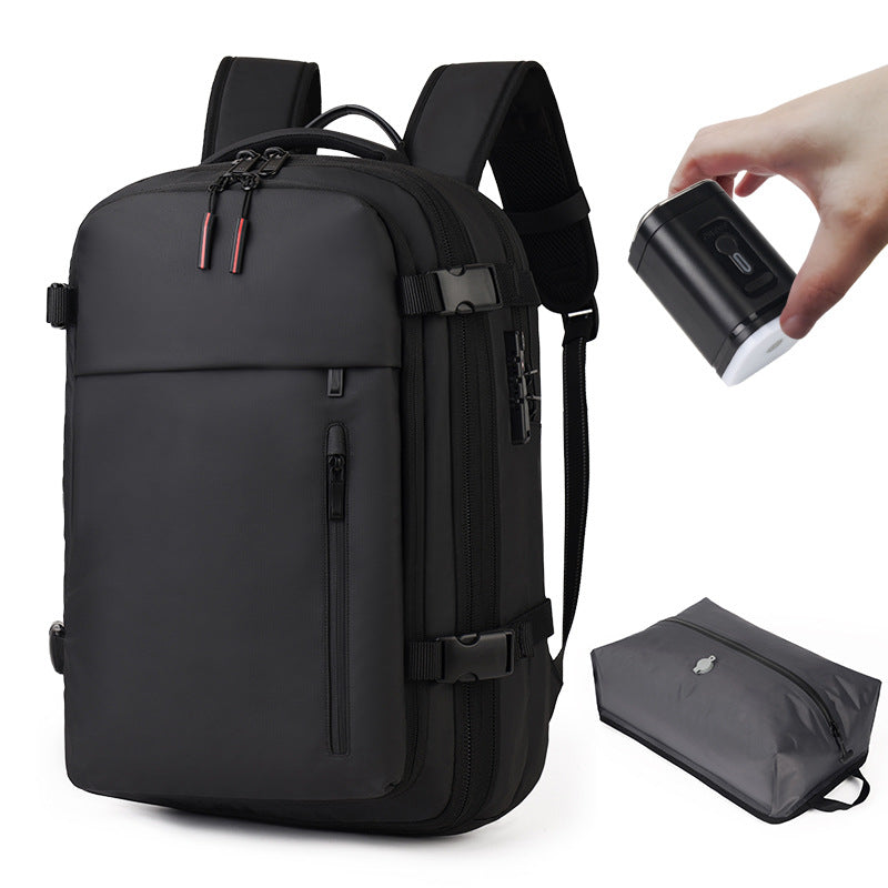 Vacuum Compression Travel Backpack with USB Port