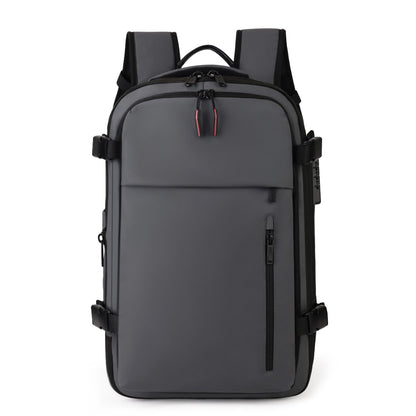 Vacuum Compression Travel Backpack with USB Port