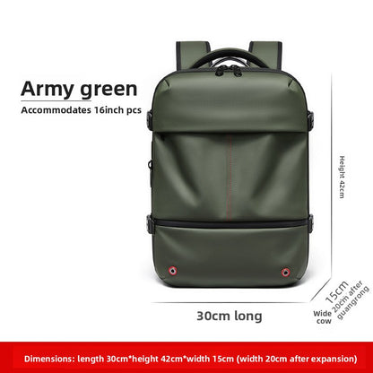 Vacuum Compression Travel Backpack with Wet-Dry Separation