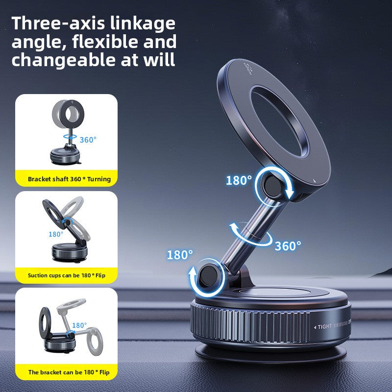 Vacuum epoxy resin adsorption magnetic car mobile phone stand