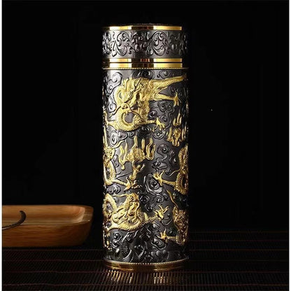 Vacuum-insulated tea cup