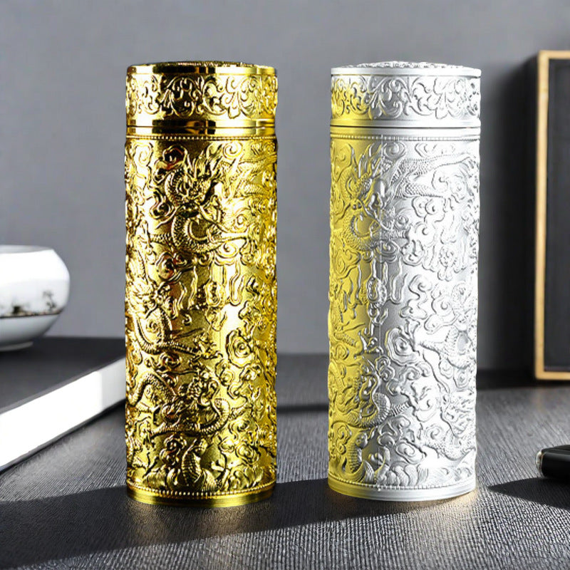 Vacuum-insulated tea cup