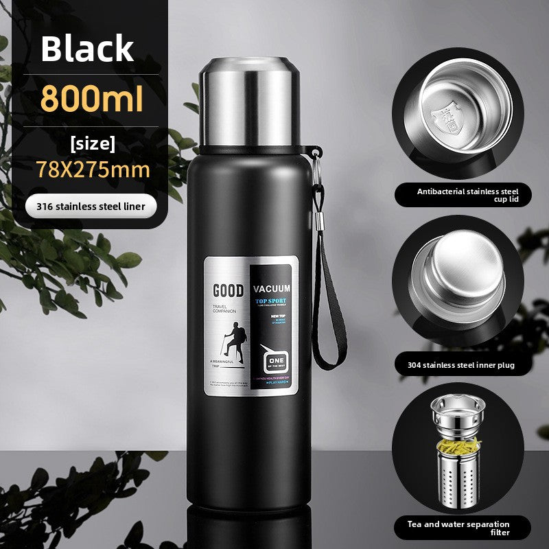 Vacuum Insulated Thermos with Tea Strainer