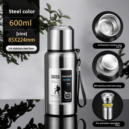 Vacuum Insulated Thermos with Tea Strainer