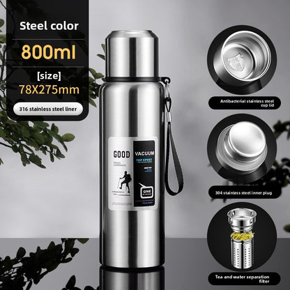 Vacuum Insulated Thermos with Tea Strainer