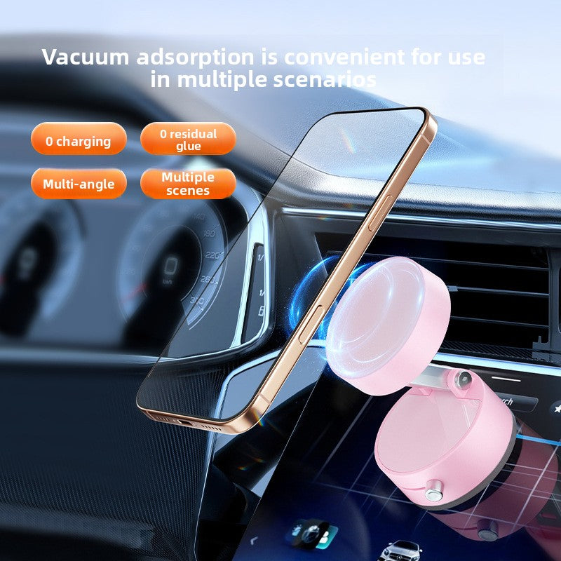 Vacuum Magnetic Car Phone Holder