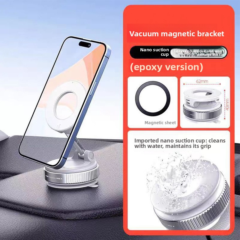 Vacuum Magnetic Car Phone Holder