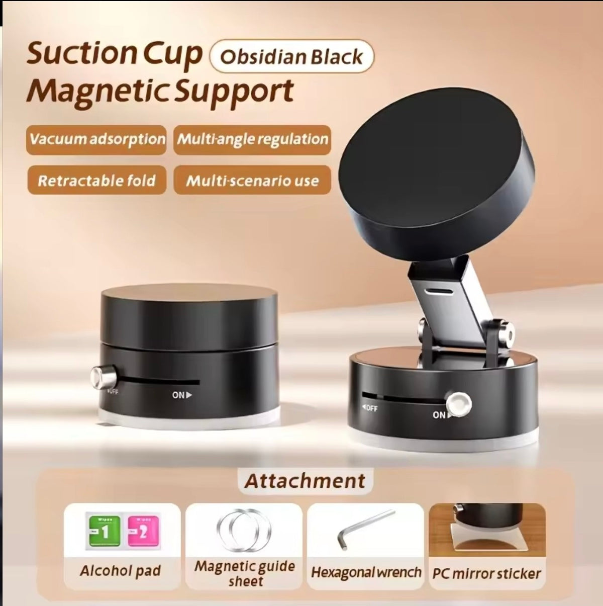 Vacuum phone holder