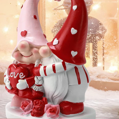 Valentine Dwarf Couple Statue Home Decor Resin Ornament